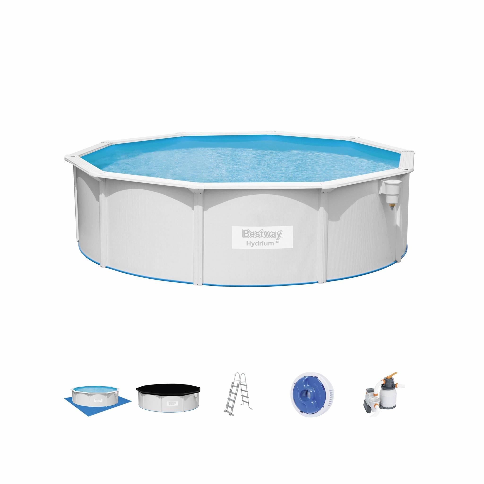 Piscine Tubulaire Ronde 460cm Avec Accessoires | Sweeek