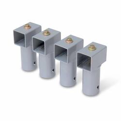 Lot de 4 connecteurs 40x38mm pour trampolines de 430 à 490cm | sweeek