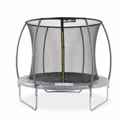 Trampoline rond 245cm gris avec filet de protection intérieur Pluton Inner