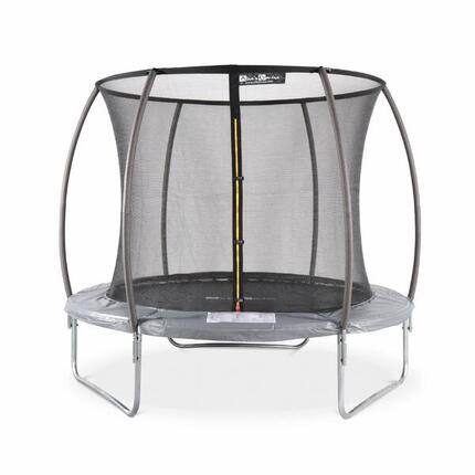 Trampolin Rund 250cm Farbe GrauPluton Inner XXL- Trampolin mit internem