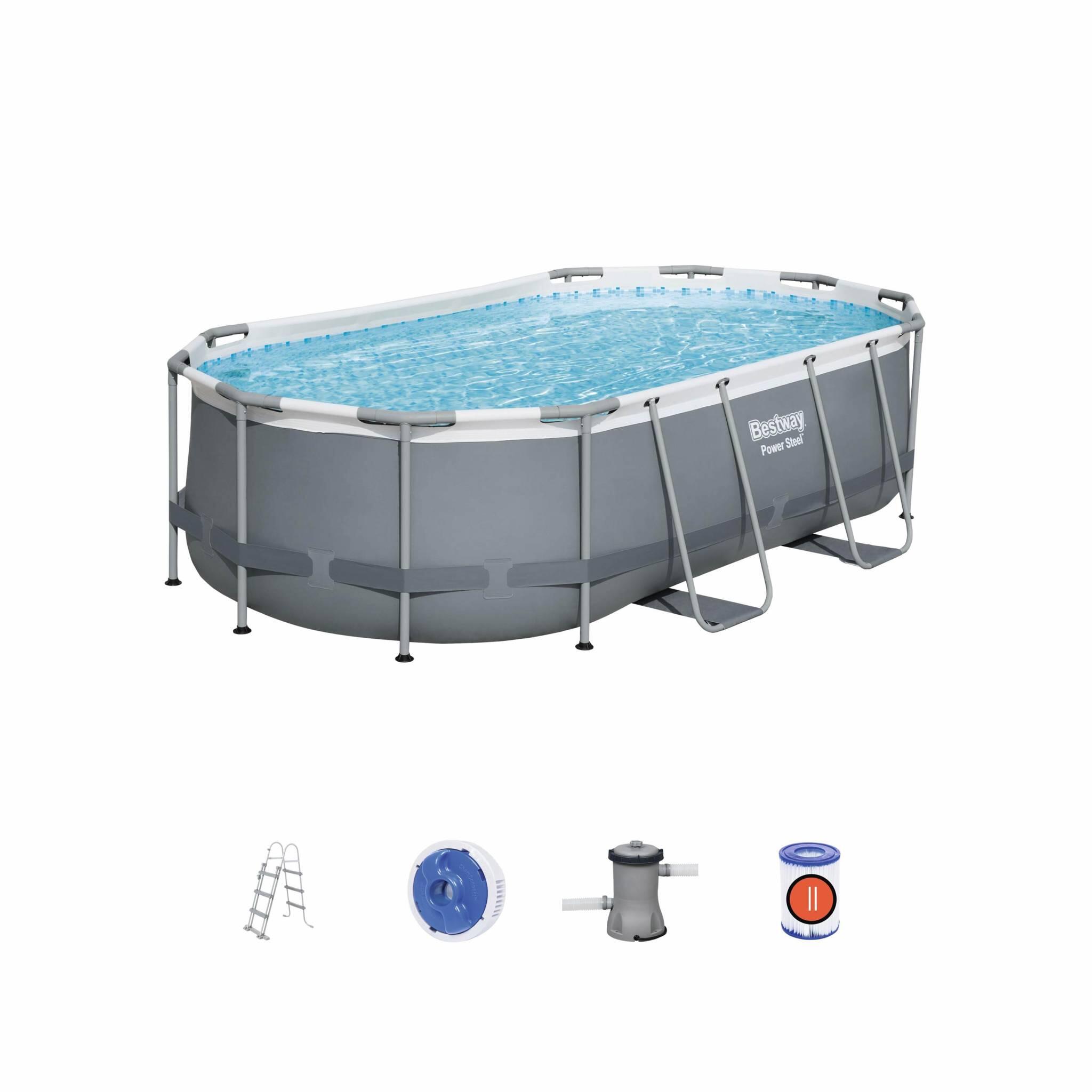 Piscine Tubulaire Ovale 4x2m Et Accessoires | Sweeek