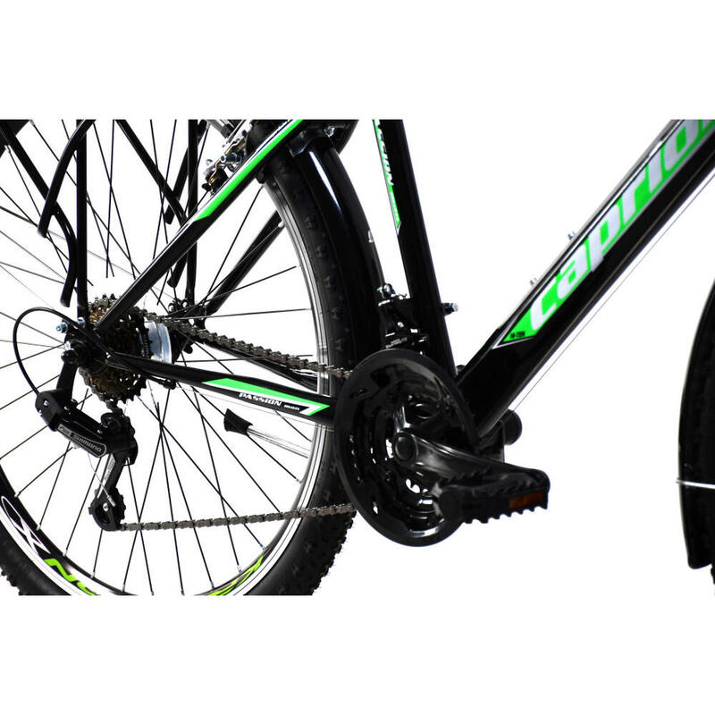 Capriolo Passion Man 26" férfi MTB kerékpár 21" Fekete-Fehér-Zöld