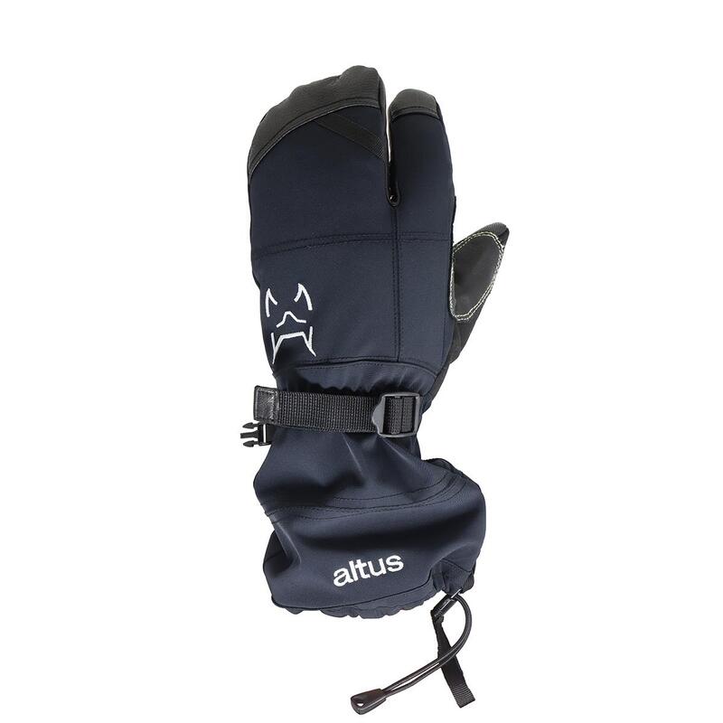 Guantes Senderismo en nieve Adulto ALTUS GLACIAR BLACK Manopla tri-dedo