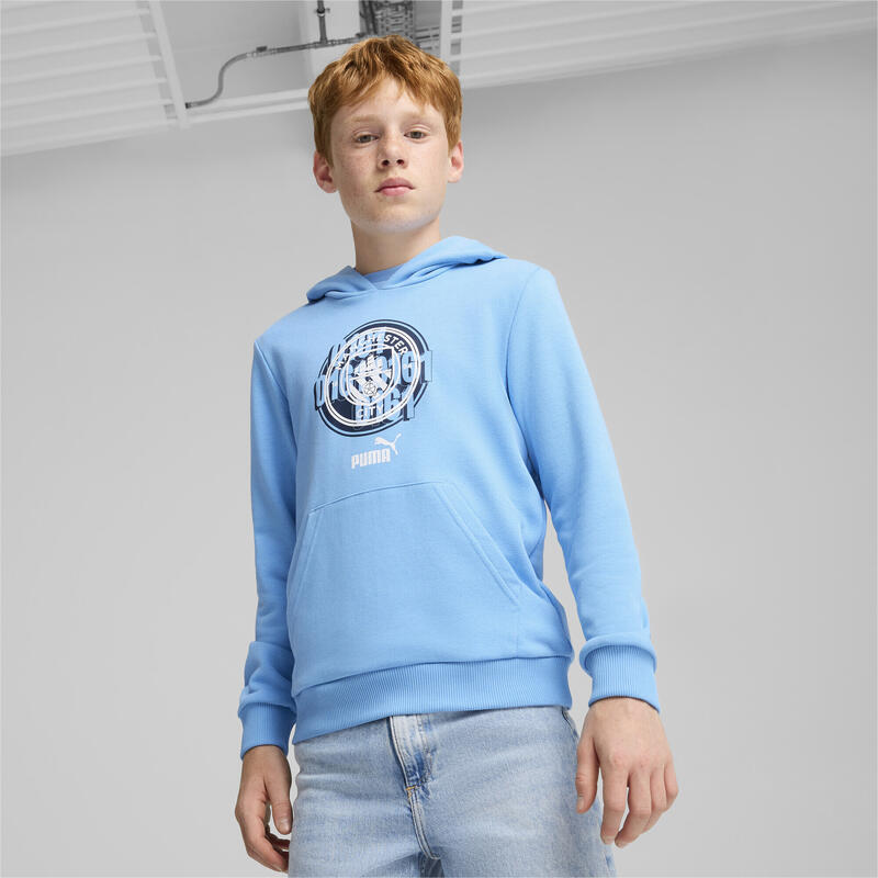 Hoodie ftblCULTURE Manchester City Enfant et Adolescent PUMA Team Light Blue