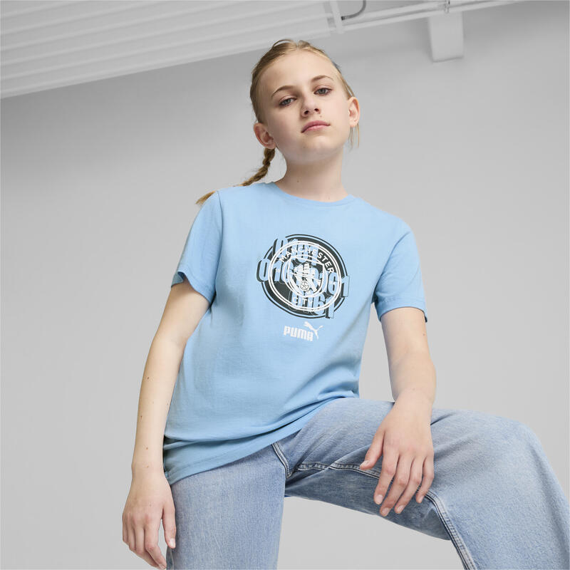 Tričko Manchester City pro mládež PUMA Team Light Blue