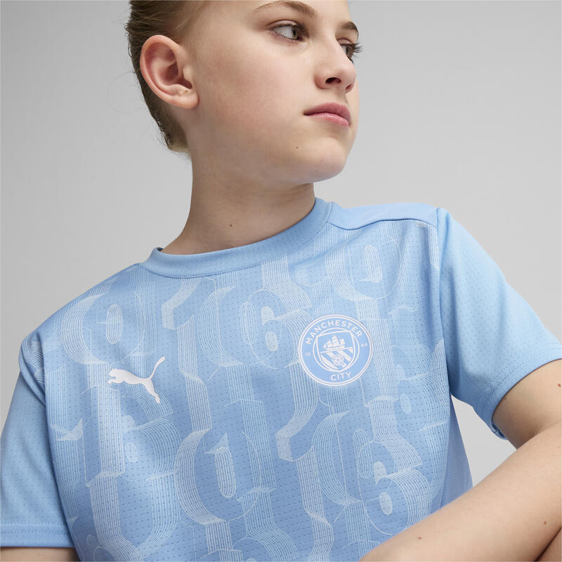 Manchester City pre-match shirt met korte mouw voor jongeren PUMA
