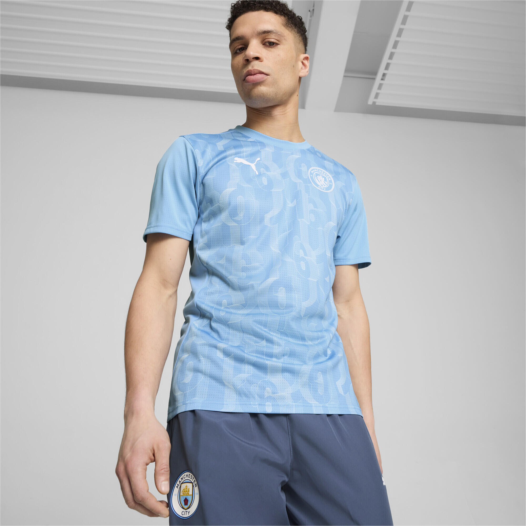 Maillot d’avant-match à manches courtes Manchester City Homme PUMA 6/7
