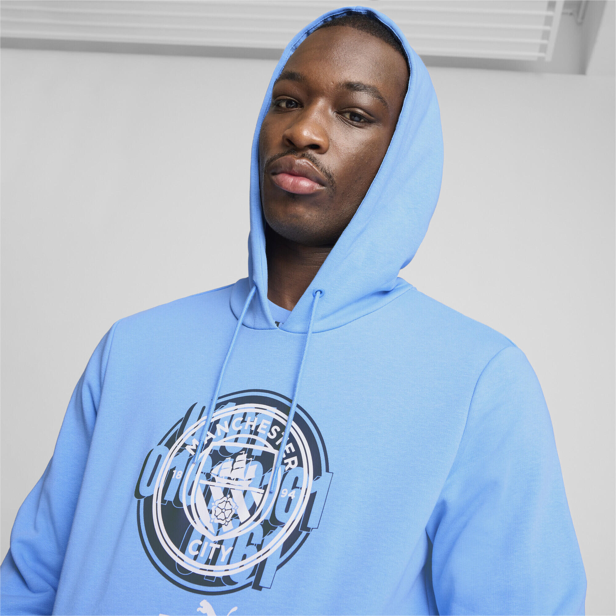 Hoodie ftblCULTURE Manchester City Homme PUMA Team Light Blue 3/7
