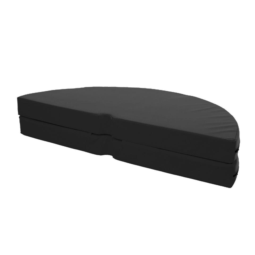 Matelas de pole dance rond, diamètre 120 cm, épaisseur 10 cm, noir 2/4