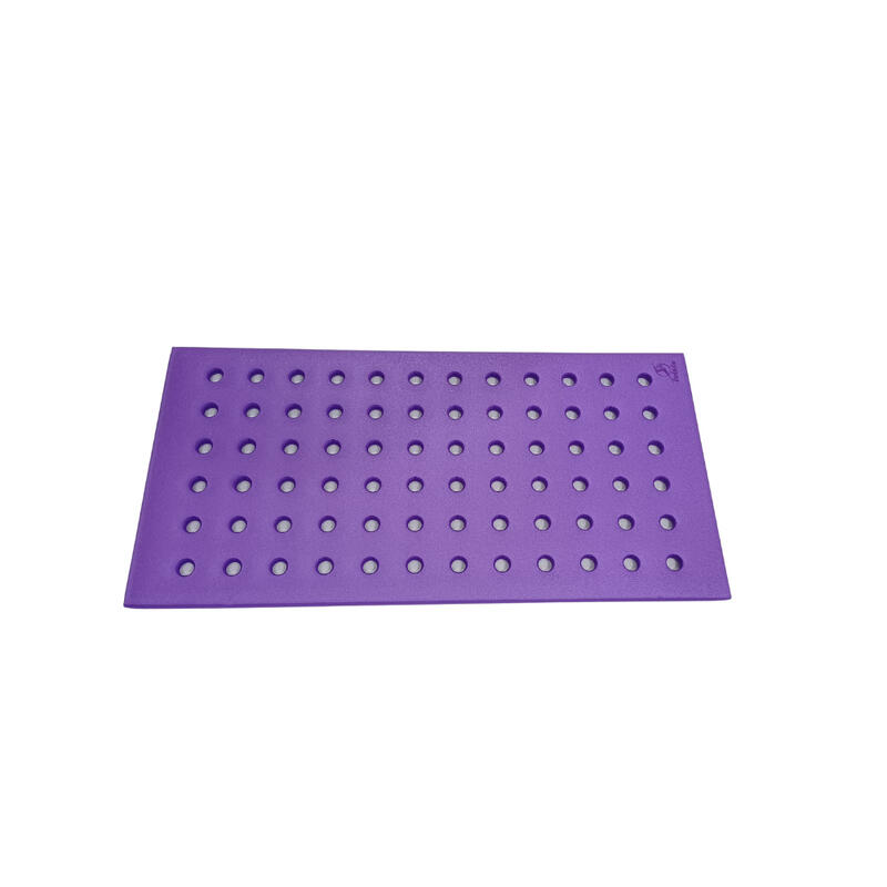 Tapiz de Natación Leisis para Bebés Pequeño con Orificios Morado 100x50x2 cm