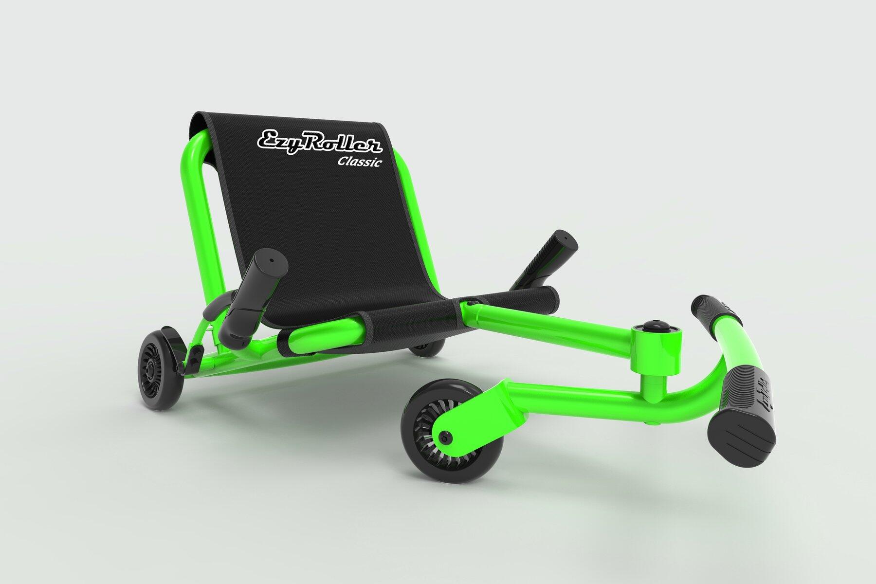 Ezy Roller Classic Kids Kart Trike Weave Ride On - Lime Green 1/6