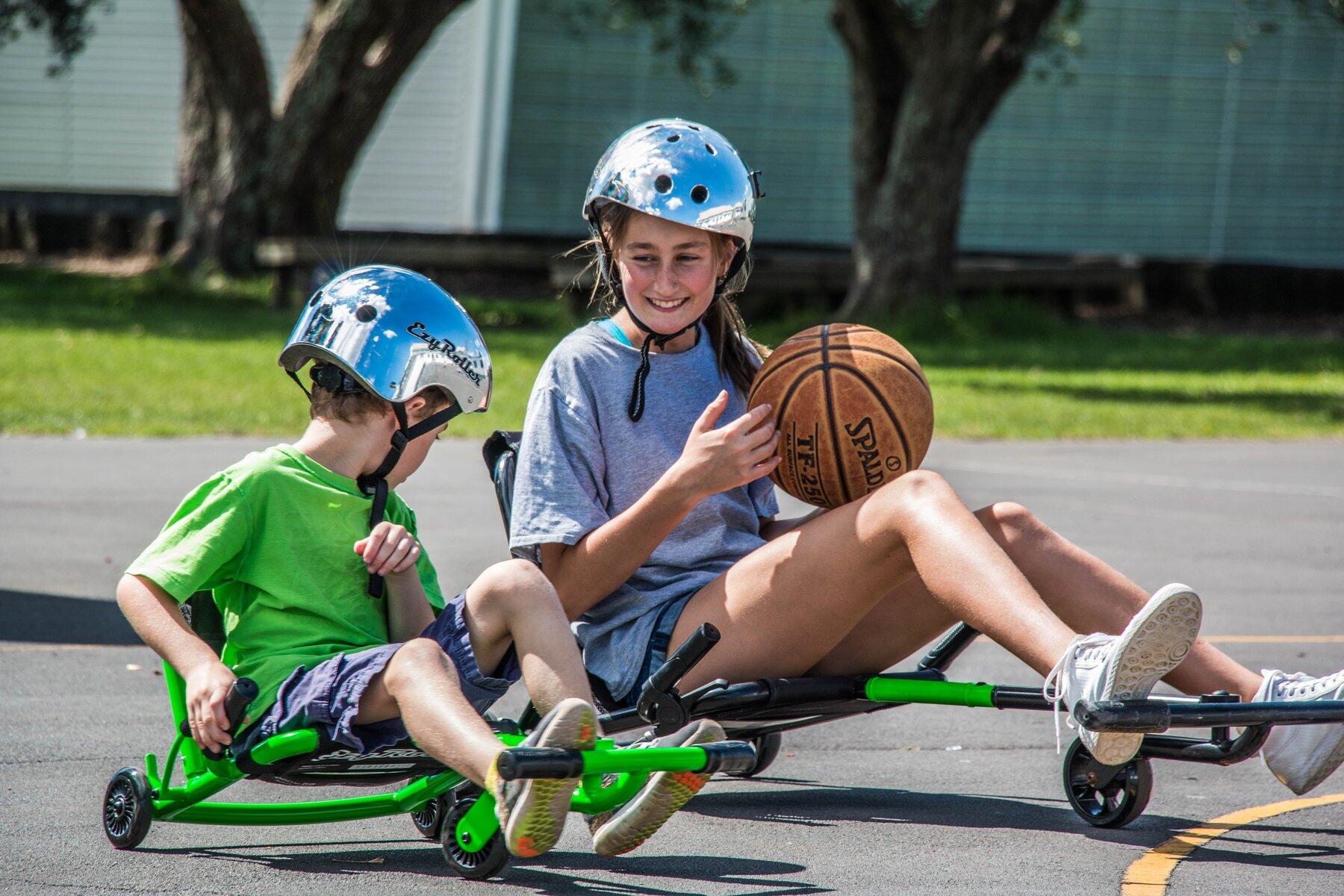 Ezy Roller PRO Kart Trike Weave Ride On - Lime Green 2/3