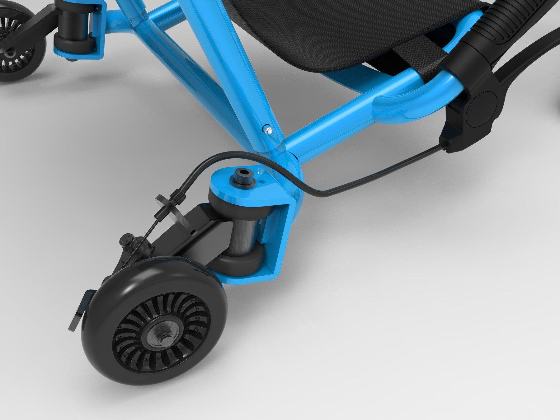 Ezy Roller DRIFTER Kart Trike Weave Ride On - Blue 2/5