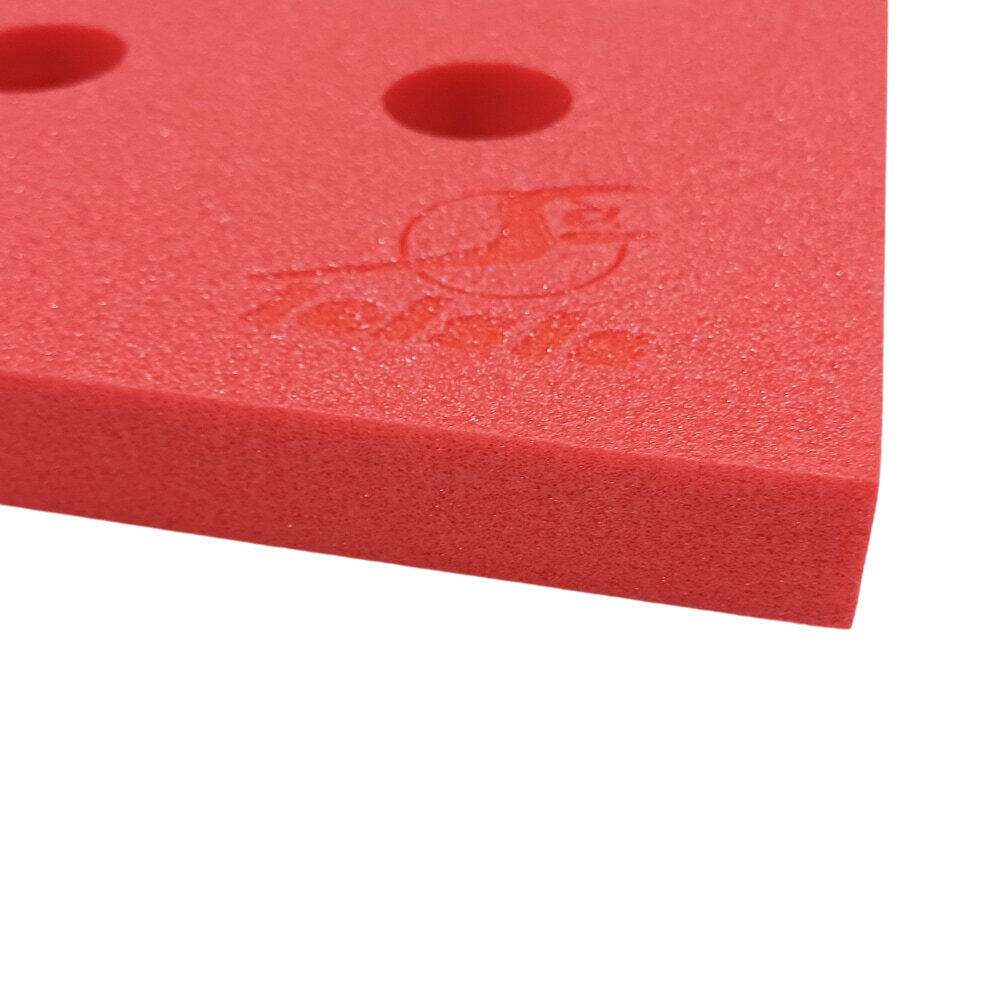 Tapiz de Natación Leisis para Bebés Pequeño con Orificios Rojo 100x50x2 cm 2/3