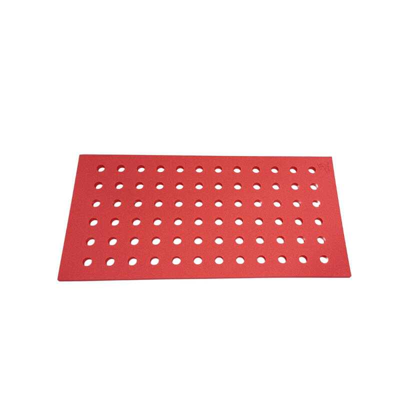 Tapiz de Natación Leisis para Bebés Pequeño con Orificios Rojo 100x50x2 cm