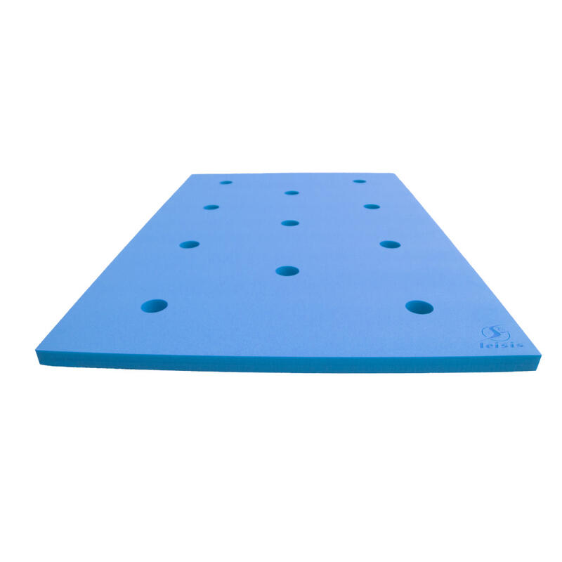 Tapiz de Natación Leisis Flotante con 11 Orificios para Churro Azul 150x100x4 cm