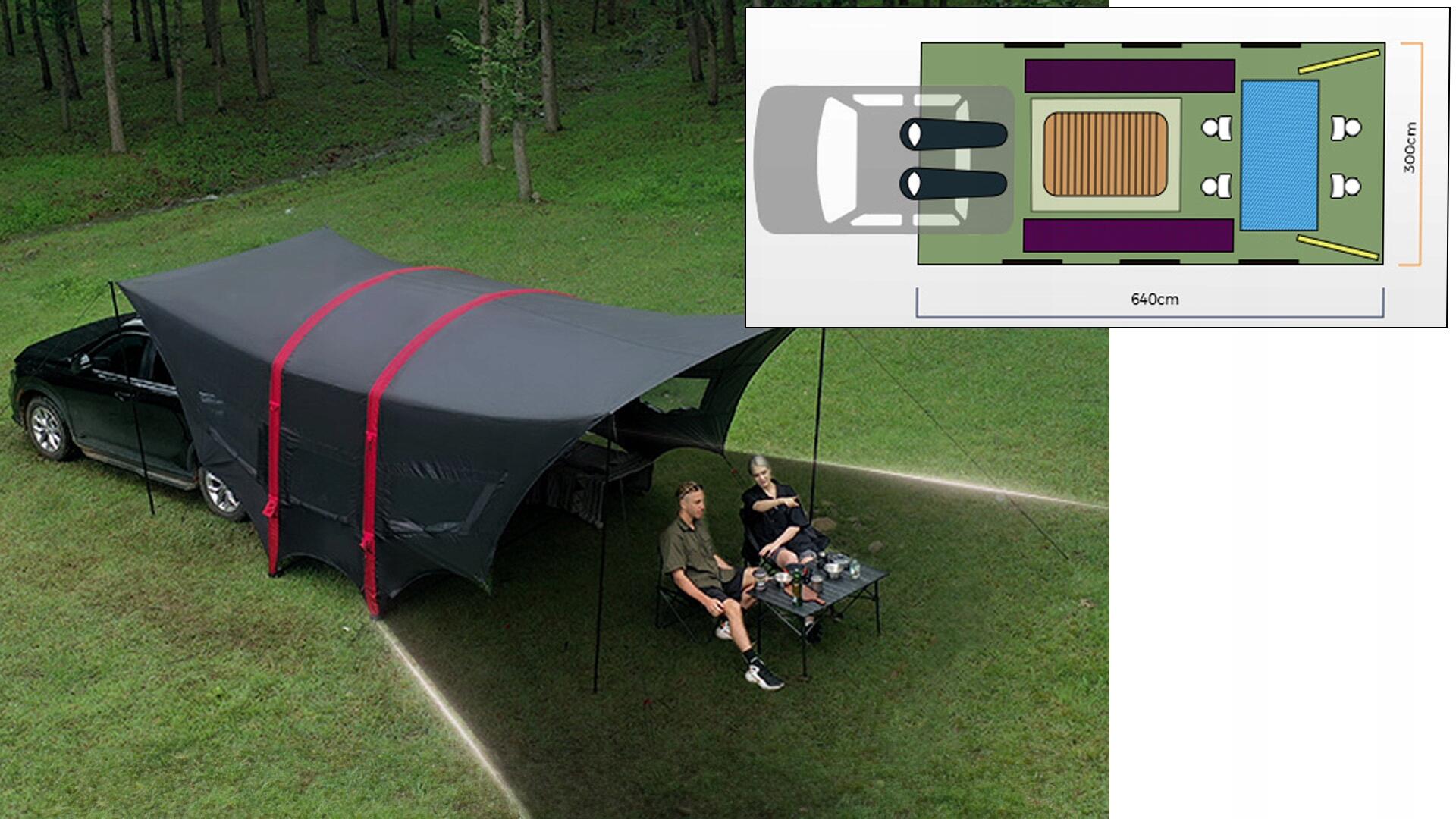 Namiot kempingowy baldachim dmuchany AEROGOGO Inflatable Canopy Tent ZC0-01 6/7