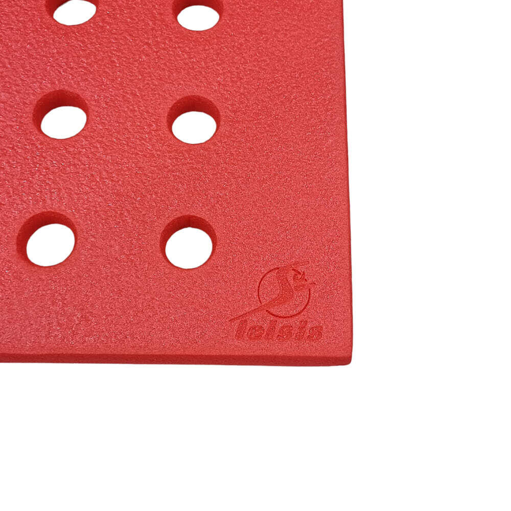 Tapiz de Natación Leisis para Bebés Grande con Orificios Rojo 150x100x2 cm 3/3