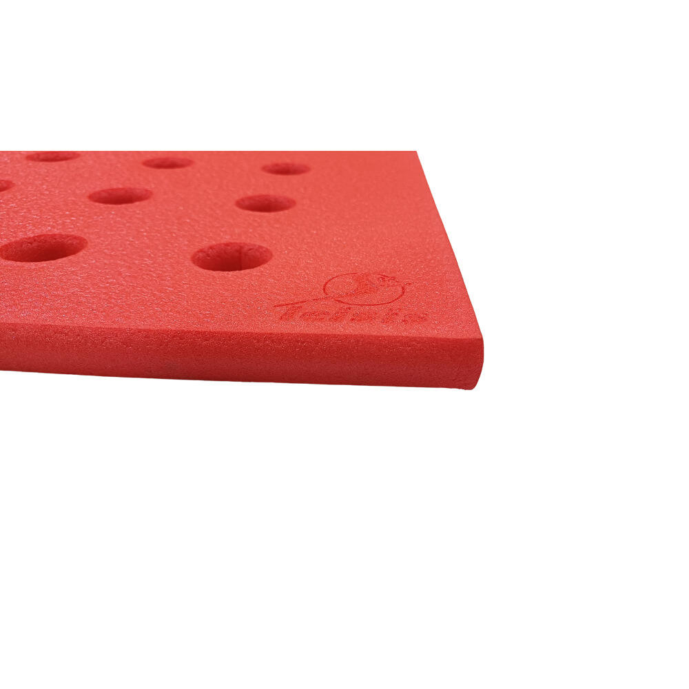 Tapiz de Natación Leisis para Bebés Grande con Orificios Rojo 150x100x2 cm 2/3