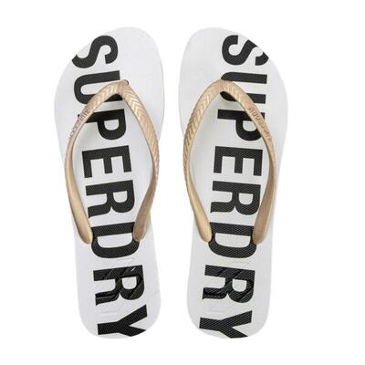 Superdry code essential teenslippers voor dames op het strand