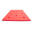 Tapiz de Natación Leisis Flotante con 11 Orificios para Churro Rojo 150x100x4 cm