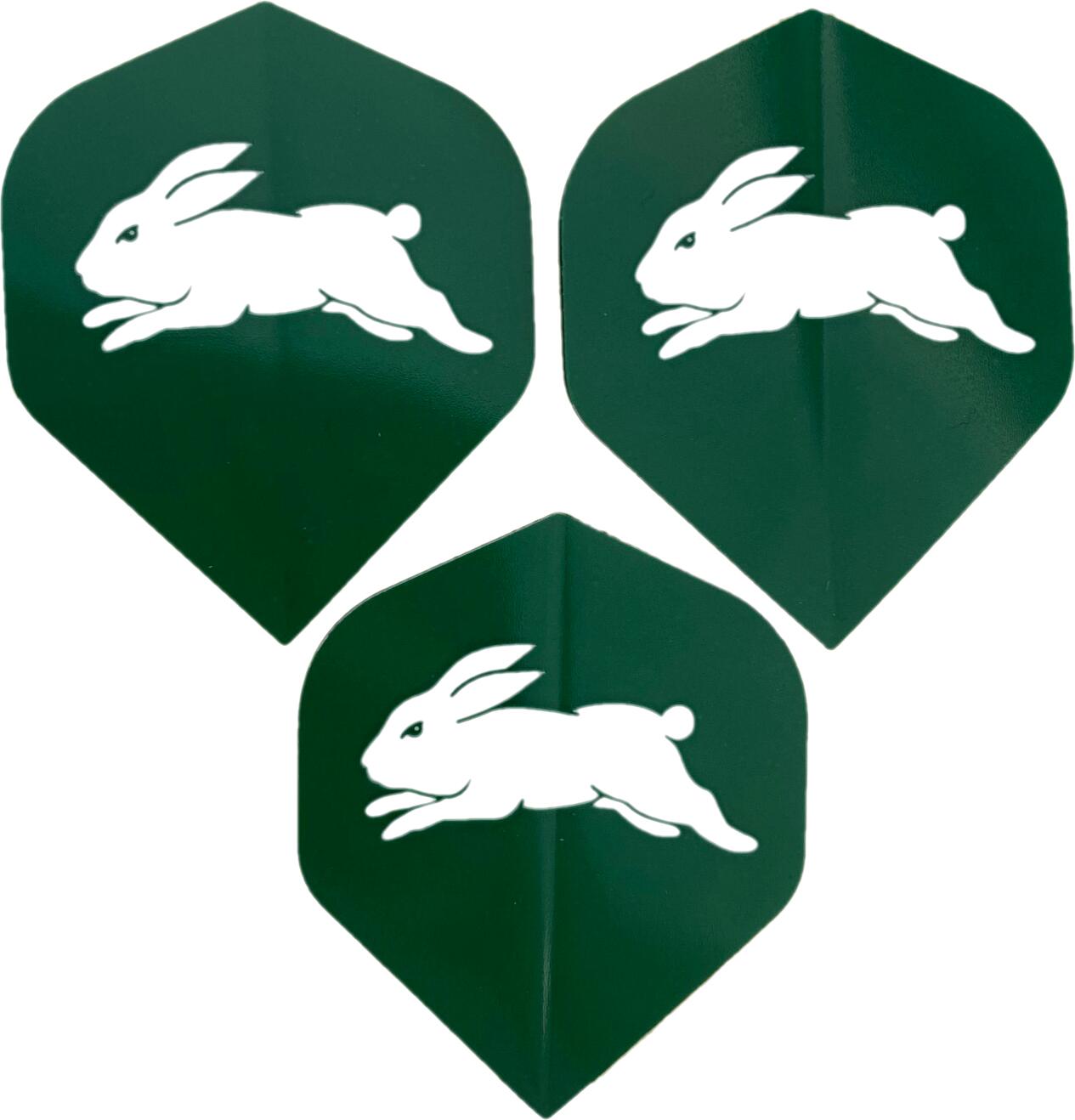 NRL Dart Board Dart Flights - Rabbitohs