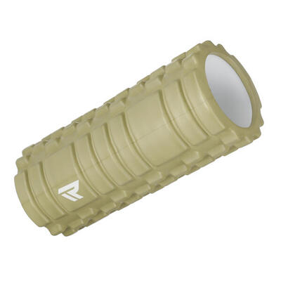 Foam roller - triggerpoint massage - 33 cm - kleur olijfgroen