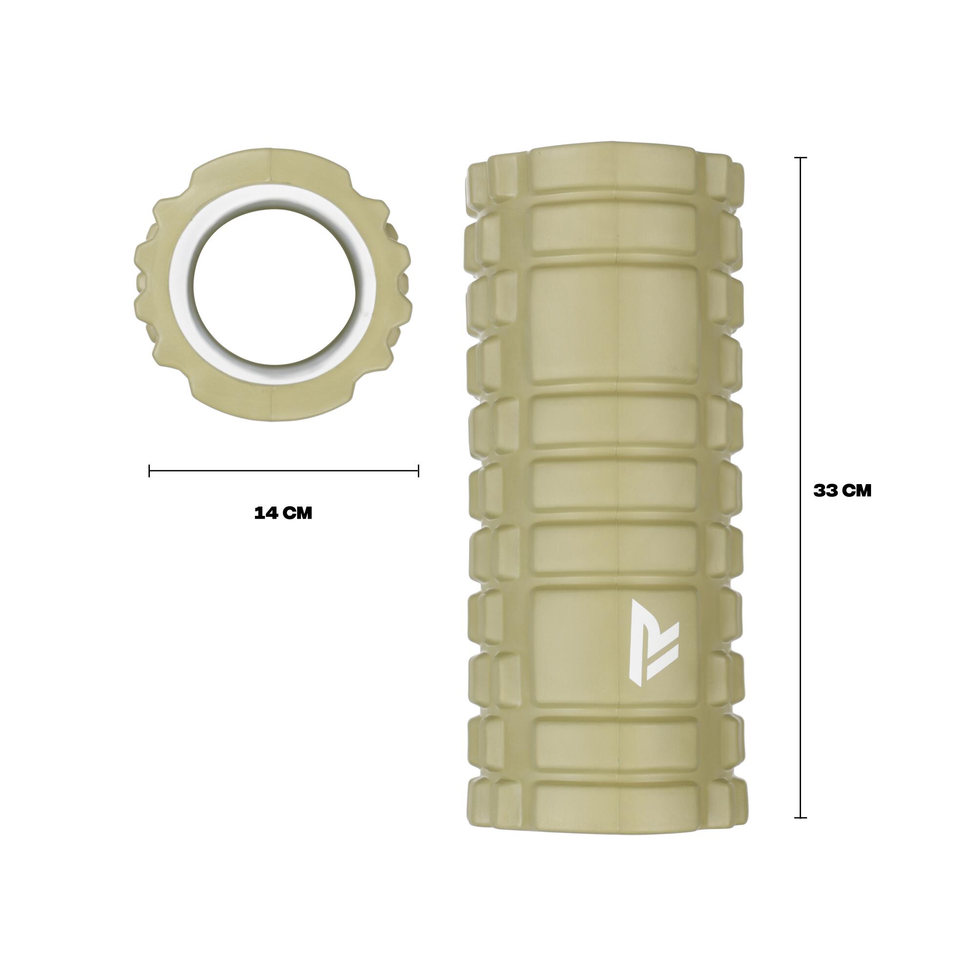 Foam Roller – Massage des points de tension – 33 cm – Couleur Vert Olive 4/7