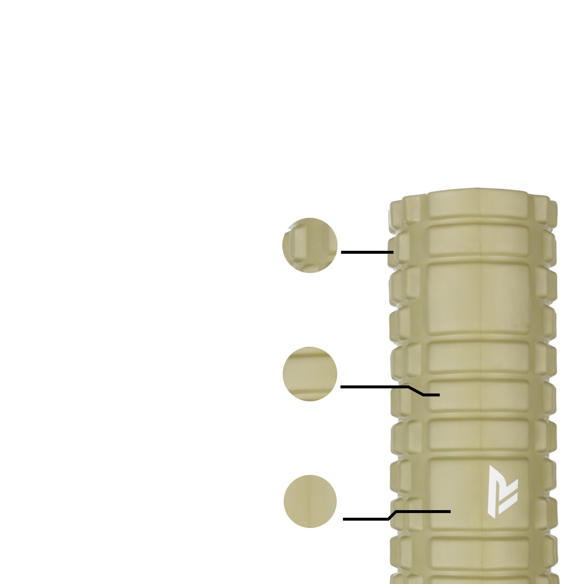 Foam Roller – Massage des points de tension – 33 cm – Couleur Vert Olive 2/7