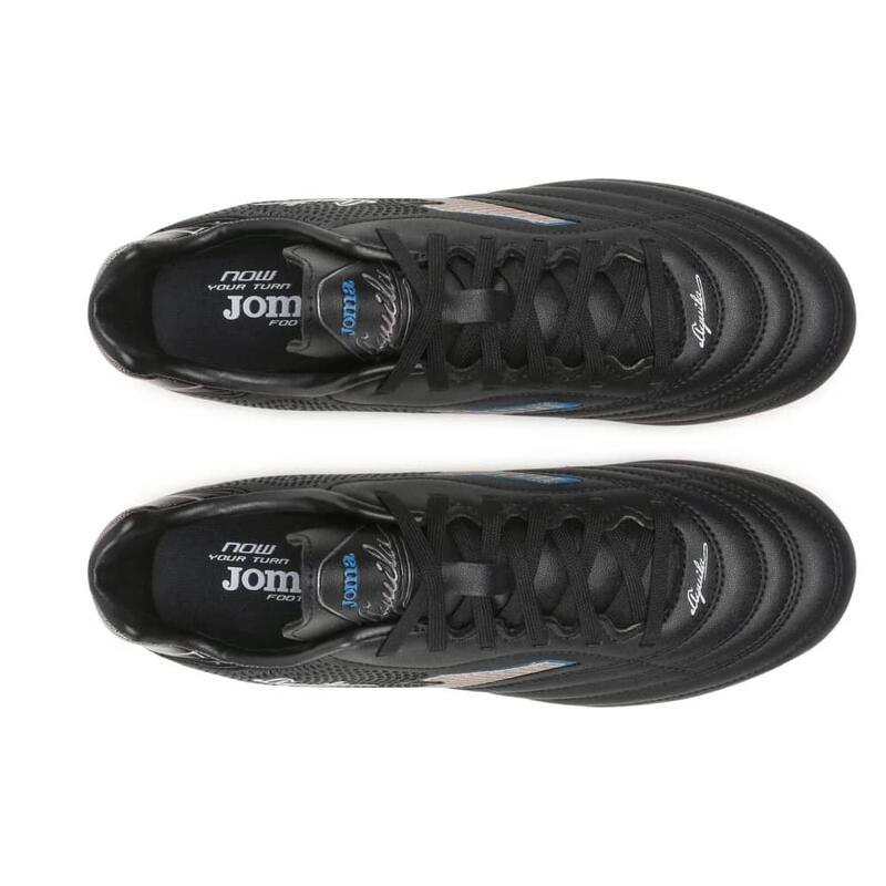 Ghete fotbal barbati Aguila 2301 FG Negru Auriu
