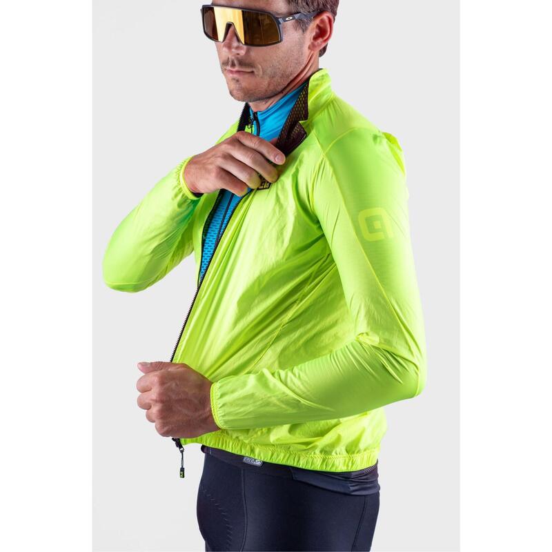 Alé Light Pack Long Sleeve Jacket Fluorescent Yellow