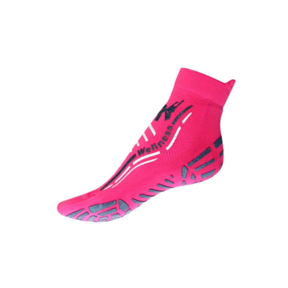 Calcetín de Pilates R-evenge WELLNESS Classic Adulto Fucsia Plata 2/2