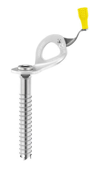 Petzl Laser Speed Eisschraube 13 cm mit Kurbel, 3 Stahlzähne, Alu-Öse