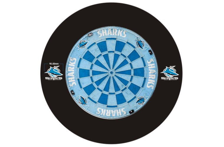 Cronulla Sharks NRL Dart Board and Surround Set