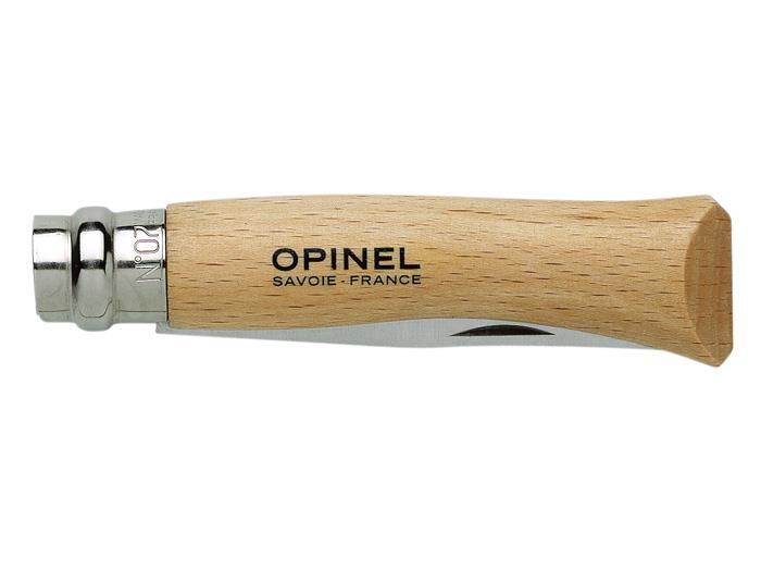 Noż składany nierdzewny inox natural No.07 blister