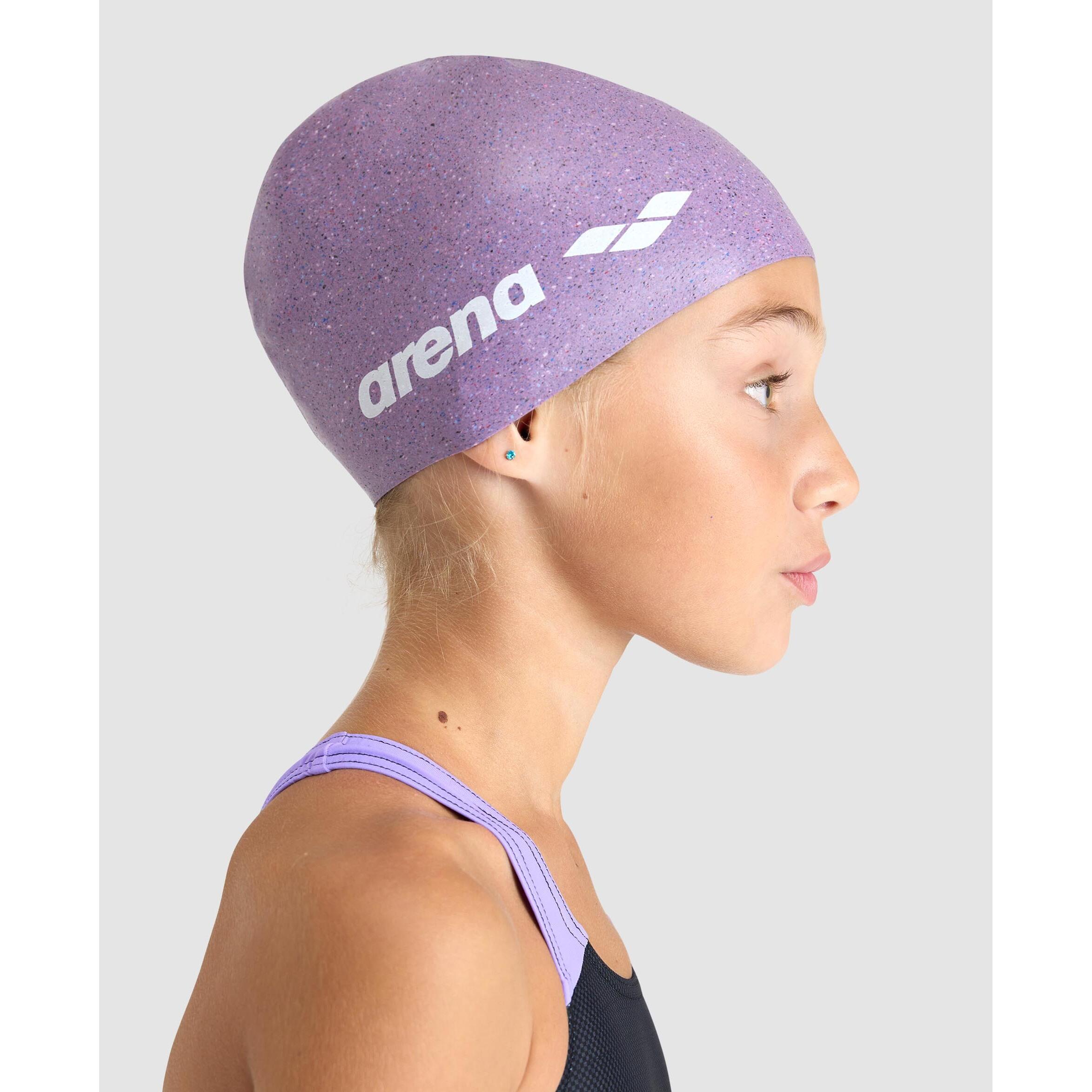 Bonnet de Bain Enfant Arena Silicone Junior Cap Rose 3/5