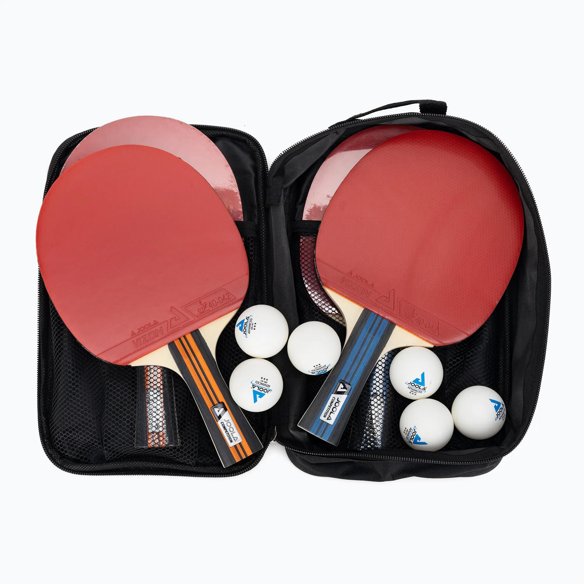 Joola - Set De Ping Pong Family Advanced 4 Raquettes / 6 Balles Ittf - Kit De Tennis De Table - Multicolore|noir - Taille Unique - Decathlon