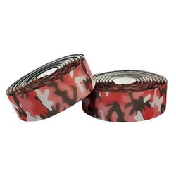 Cinta de manillar reflectante Supreme Pro 3mm - Camo Rojo