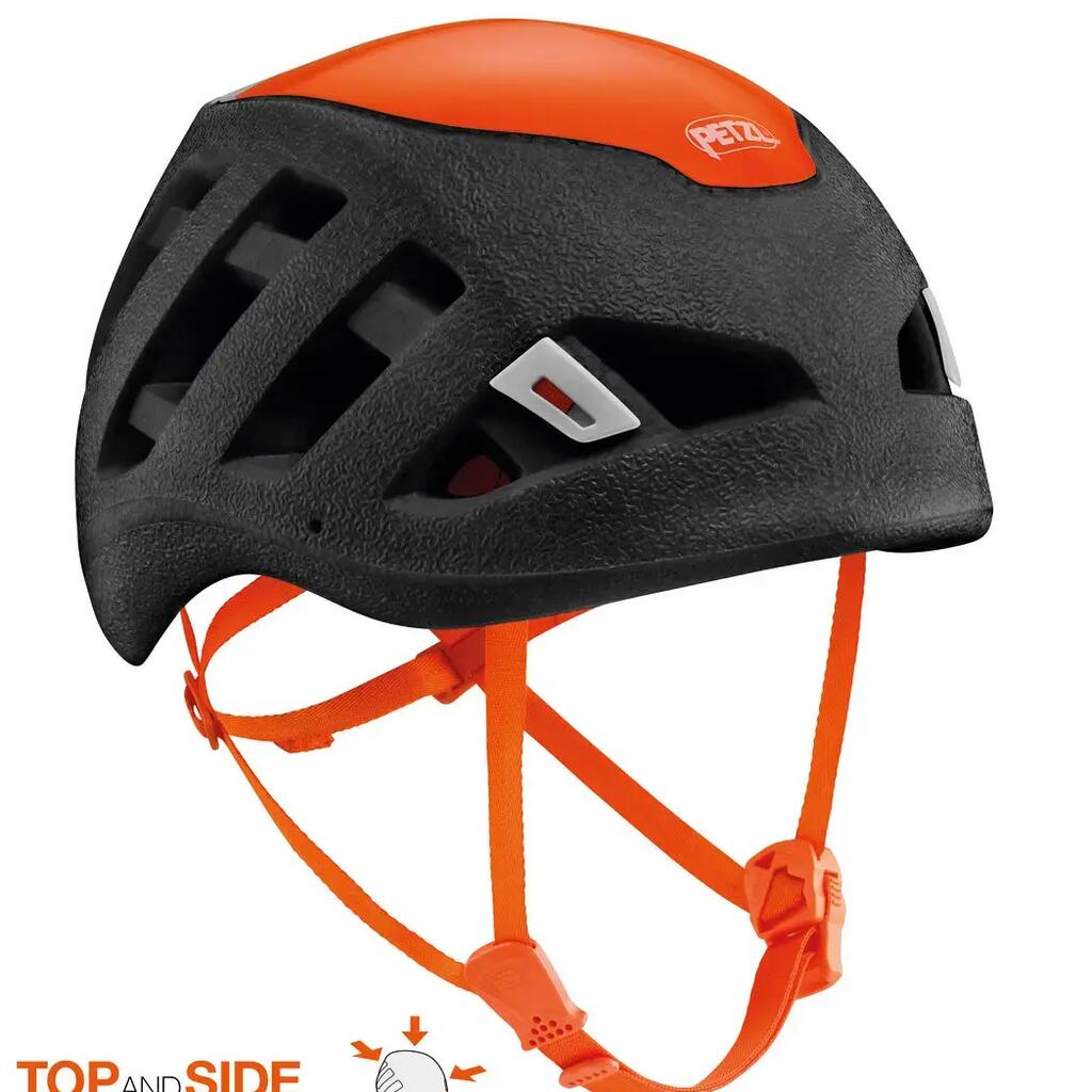 Petzl Sirocco Helmet S M - 48-58 cm, Lightweight, Black/Orange