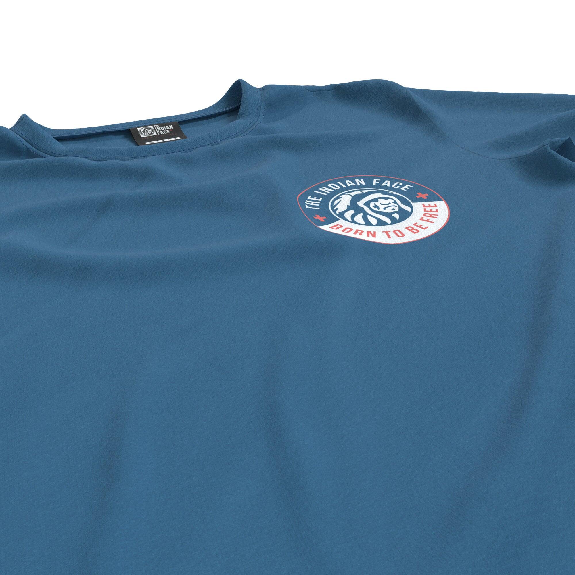 Camiseta de Fitness The Indian Face Unisex Spirit Azul Azulfin 3/5