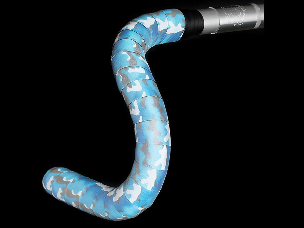 Supreme Pro Reflective Bar Tape 3mm - Camo Blue 2/3