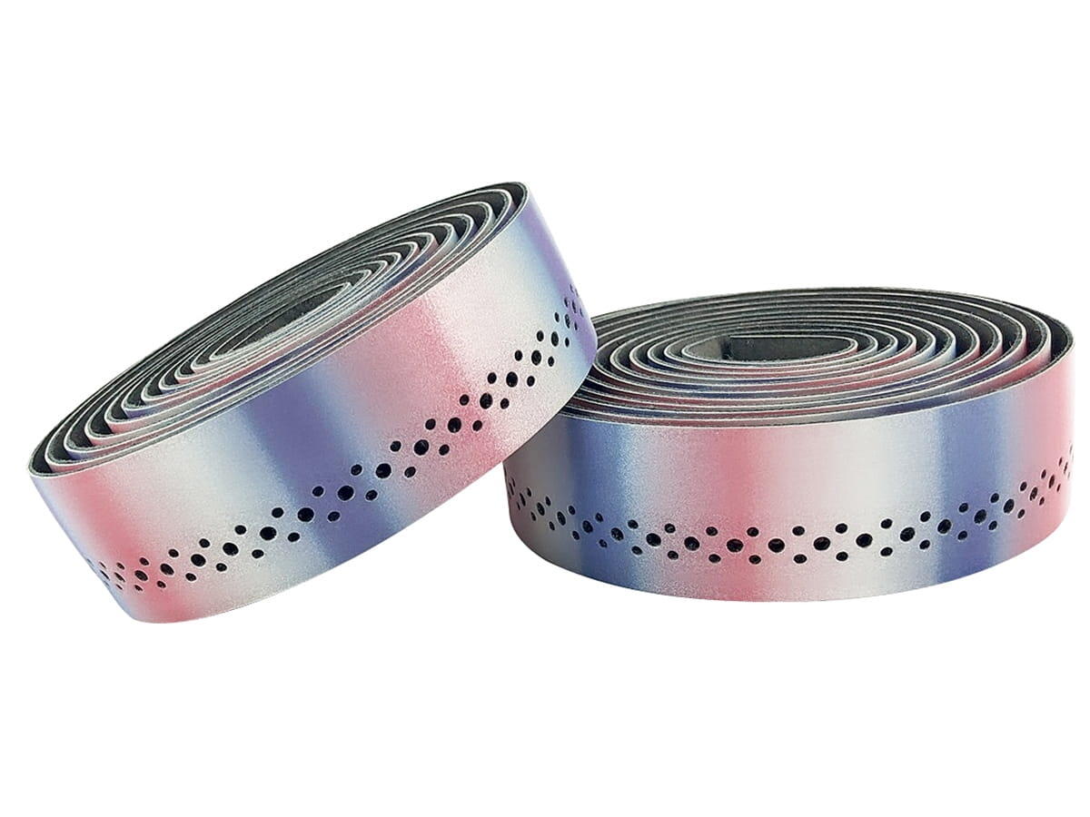 Supreme Pro Reflective Bar Tape 3mm - 2 Tone Blue/Pink/White 1/3