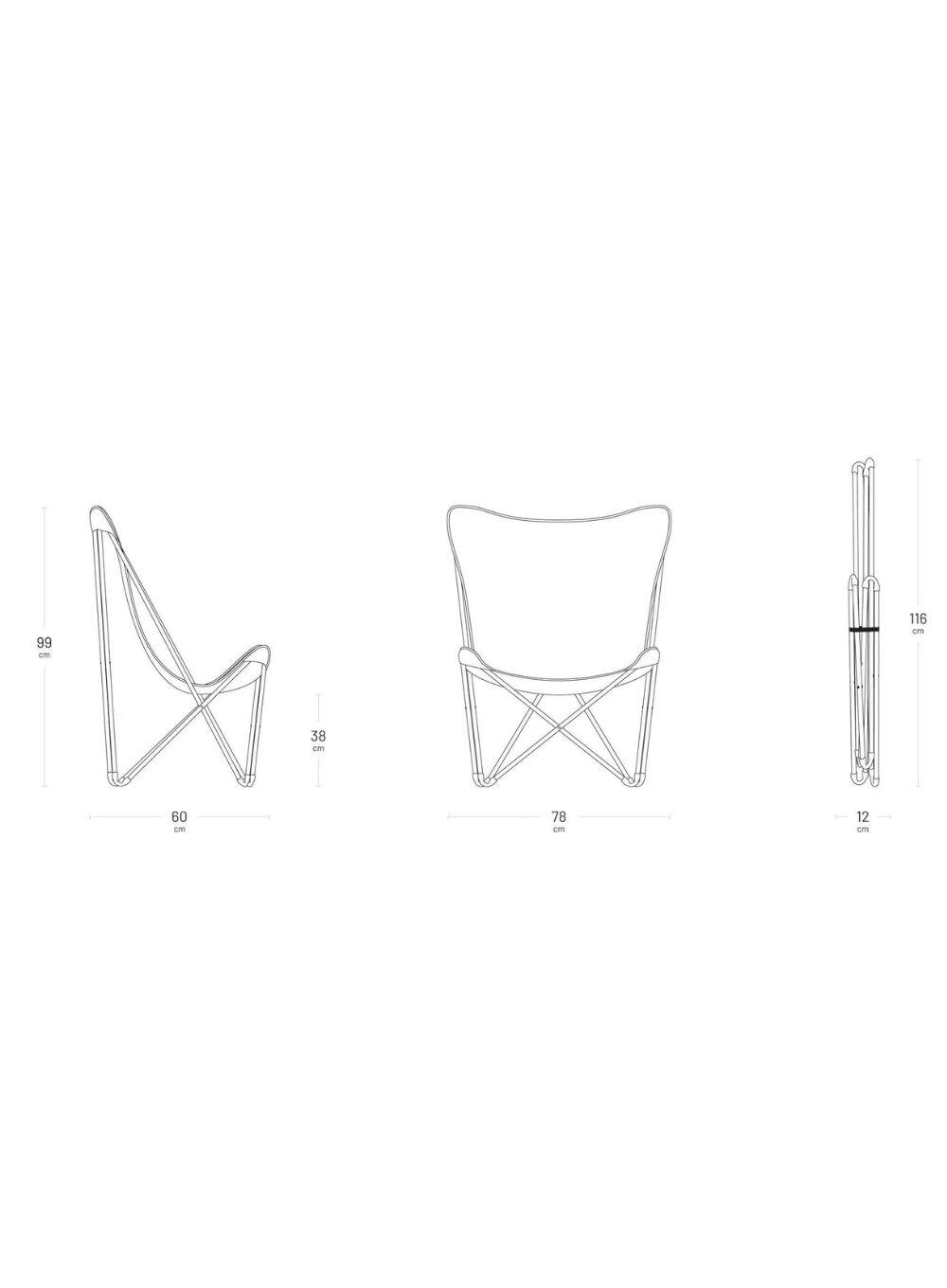 Fauteuil papillon - MAXI POP UP - Beige - Lafuma Mobilier 6/7