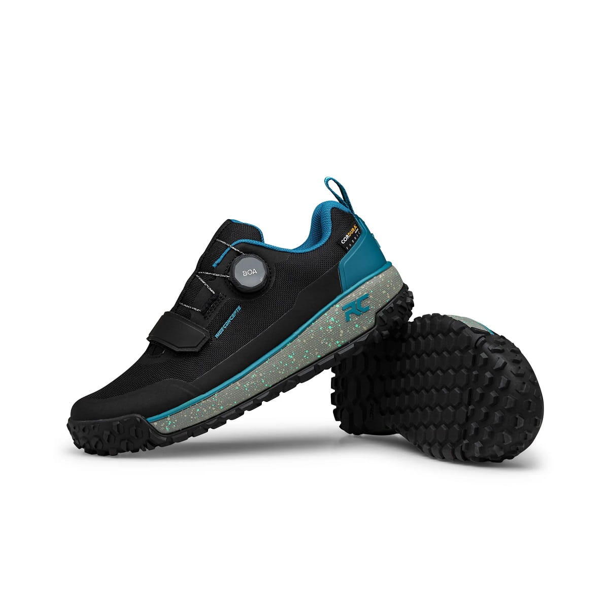 Flume BOA Flat Women's Shoe - Black/Tahoe Blue 4/6