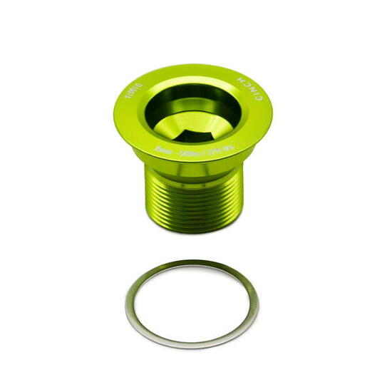 Cinch NDS Crank Arm Schroef M18 - Groen Glimmend