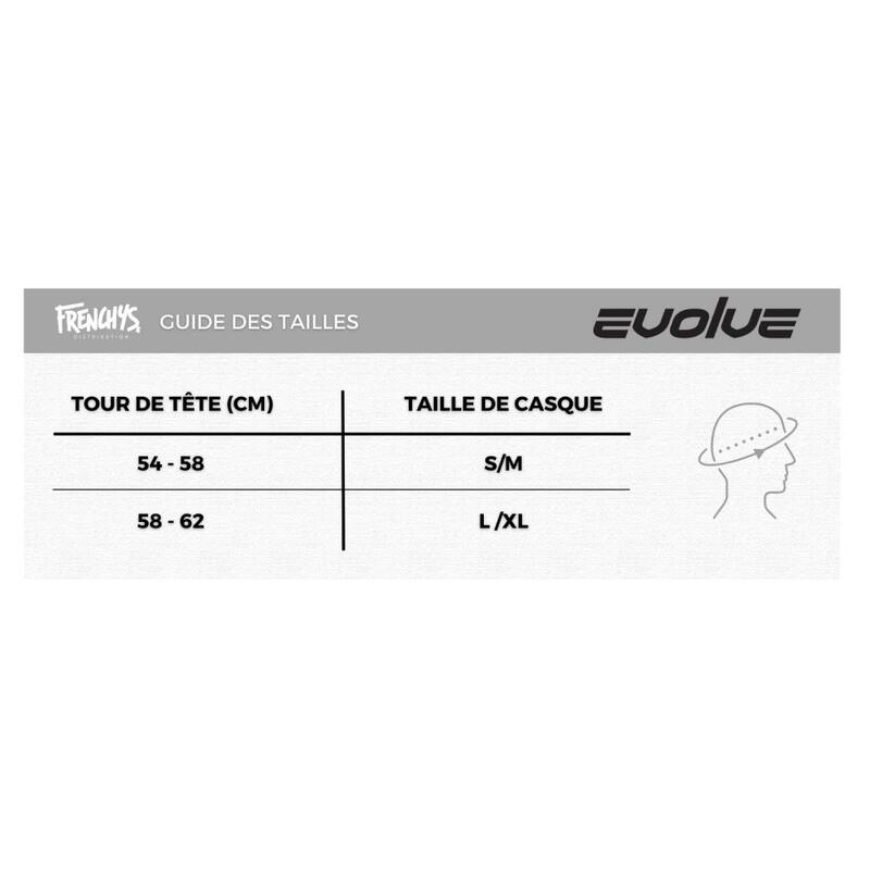 Caschi bicicletta adulto Evolve Curb, Nero