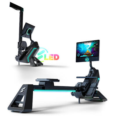 Sportstech Rudergerät sRow 21,5" Touch-Display | LED-Feedback | Kurse
