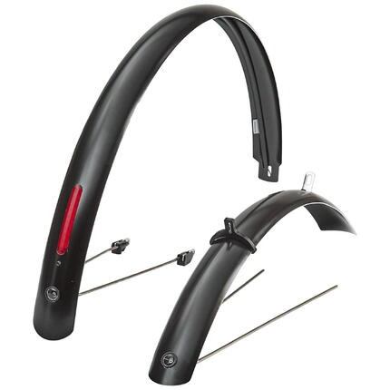 Curana CLite zestaw błotników 28" 45 mm z lampką ilu czarny