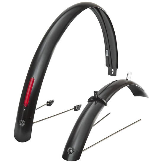 Curana CLite zestaw błotników 28" 45 mm z lampką ilu czarny