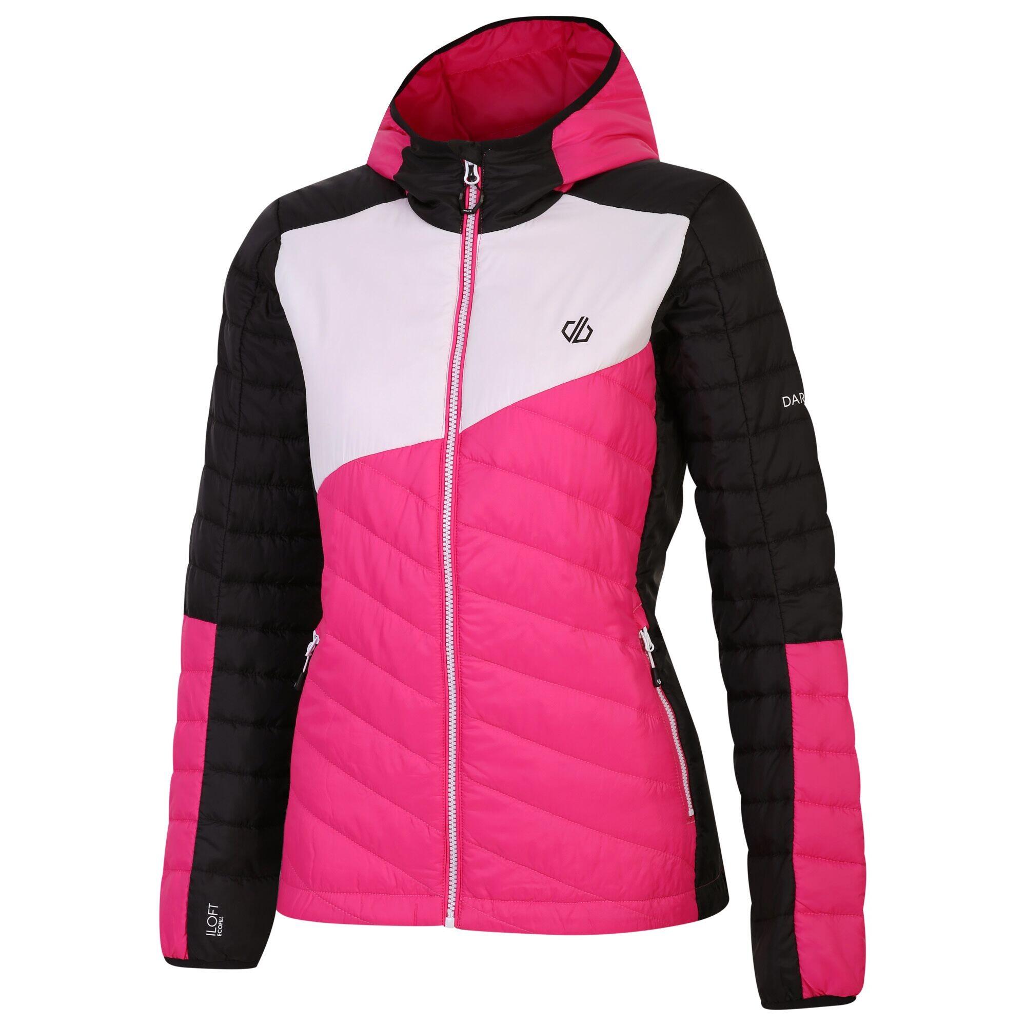 Veste Matelassée ASCENDING Femme (Rose Bonbon / Noir) 4/5
